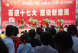 喜迎十七大，建設新建湖——縣文化館廣場文化活動助力文化藝術交流